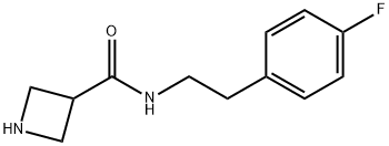 N-[2-(4-fluorophenyl)ethyl]azetidine-3-carboxamide 结构式