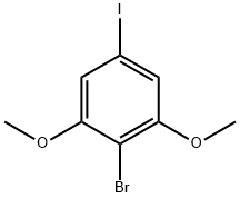 2-溴-5-碘-1,3-二甲氧基苯 结构式