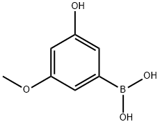 3-羟基-5-甲氧基苯基硼酸 结构式