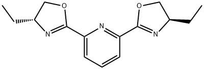 2,6-双((R)-4-乙基-4,5-二氢噁唑-2-基)吡啶 结构式