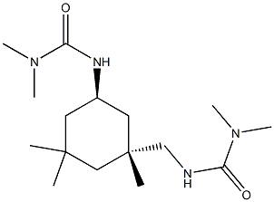 N'-[3-[[[(二甲基氨基)羰基]氨基]甲基]-3,5,5-三甲基环己基]-N,N-二甲基脲 结构式