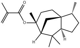 2-PROPENOIC ACID, 2-METHYL-, (3R,3AS,6R,7R,8AS)-OCTAHYDRO-3,6,8,8-TETRAMETHYL-1H-3A,7-METHANOAZULEN- 结构式