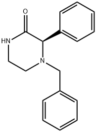 (R)-4-苄基-3-苯基哌嗪-2-酮 结构式