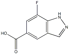 7-fluoro-1H-indazole-5-carboxylic acid 结构式