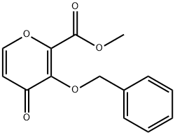 3-(苄氧基)-4-氧代-4H-吡喃-2-羧酸甲酯 结构式