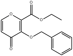 3-(苄氧基)-4-氧代-4H-吡喃-2-羧酸乙酯 结构式