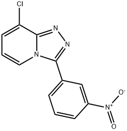 8-Chloro-3-(3-nitrophenyl)-1,2,4-triazolo[4,3-a]pyridine 结构式