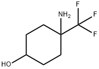 4-amino-4-(trifluoromethyl)cyclohexan-1-ol 结构式