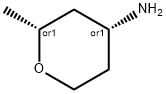 (2R,4R)-2-methyltetrahydro-2H-pyran-4-amine 结构式