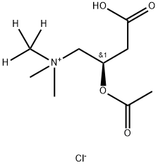 Acetyl L-Carnitine-d3 Hydrochloride 结构式