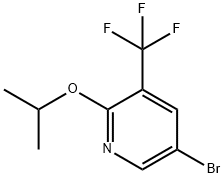 5-Bromo-2-isopropoxy-3-(trifluoromethyl)pyridine 结构式