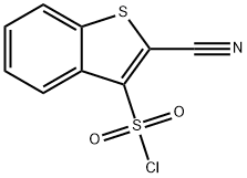 2-cyano-1-benzothiophene-3-sulfonyl chloride 结构式