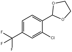 2-[2-氯-4-(三氟甲基)苯基]-1,3-二氧戊环 结构式