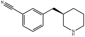 Benzonitrile, 3-[(3R)-3-piperidinylmethyl] 结构式