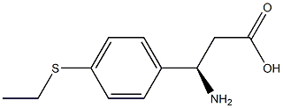 (3R)-3-AMINO-3-[4-(ETHYLSULFANYL)PHENYL]PROPANOIC ACID 结构式