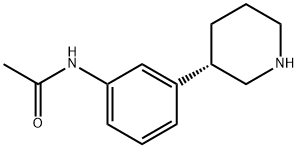 (S)-N-(3-(piperidin-3-yl)phenyl)acetamide 结构式