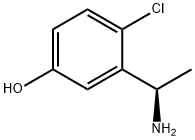 (R)-3-(1-氨乙基)-4-氯苯酚 结构式