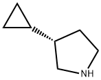 (3S)-3-cyclopropylpyrrolidine 结构式