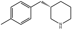 Piperidine, 3-[(4-methylphenyl)methyl]-, (3S)- 结构式