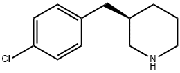 Piperidine, 3-[(4-chlorophenyl)methyl]-, (3R)- 结构式