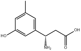 (3S)-3-AMINO-3-(3-HYDROXY-5-METHYLPHENYL)PROPANOIC ACID 结构式