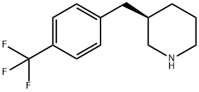 Piperidine, 3-[[4-(trifluoromethyl)phenyl]methyl]-, (3R)- 结构式