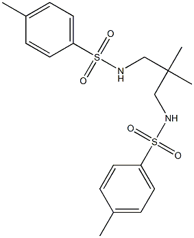 N-(2,2-dimethyl-3-{[(4-methylphenyl)sulfonyl]amino}propyl)-4-methylbenzenesulfonamide 结构式