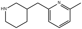 Pyridine, 2-methyl-6-(3-piperidinylmethyl)- 结构式
