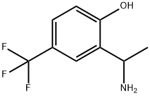 2-(1-AMINOETHYL)-4-(TRIFLUOROMETHYL)PHENOL 结构式