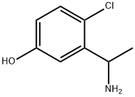 3-(1-AMINOETHYL)-4-CHLOROPHENOL 结构式