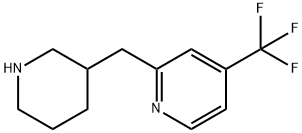 Pyridine, 2-(3-piperidinylmethyl)-4-(trifluoromethyl)- 结构式
