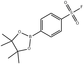 4-(4,4,5,5-四甲基-1,3,2-二氧杂硼烷-2-基)苯磺酰氟 结构式
