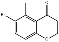6-溴-5-甲基苯并吡喃-4-酮 结构式