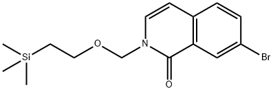 2-((2-(trimethylsilyl)ethoxy)methyl)-7-bromoisoquinolin-1(2H)-one 结构式
