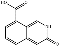 3-hydroxyisoquinoline-8-carboxylic acid 结构式