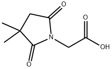 2-(3,3-二甲基-2,5-二氧代吡咯烷-1-基)乙酸 结构式