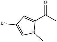 1-(4-溴-1-甲基-1H-吡咯-2-基)乙酮 结构式