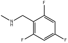 N-甲基-1-(2,4,6-三氟苯基)甲胺 结构式