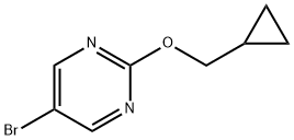 5-溴-2-(环丙基甲氧基)嘧啶 结构式