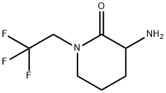 3-氨基-1-(2,2,2-三氟乙基)哌啶-2-酮 结构式