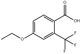 4-乙氧基-2-(三氟甲基)苯甲酸 结构式