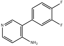 4-AMINO-3-(3,4-DIFLUOROPHENYL)PYRIDINE 结构式