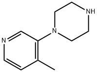 1-(4-methylpyridin-3-yl)piperazine 结构式