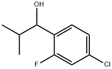 1-(4-chloro-2-fluorophenyl)-2-methylpropan-1-ol 结构式