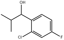 1-(2-chloro-4-fluorophenyl)-2-methylpropan-1-ol 结构式