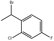 1-(1-bromoethyl)-2-chloro-4-fluorobenzene 结构式