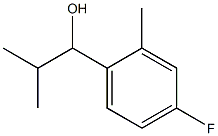 1-(4-fluoro-2-methylphenyl)-2-methylpropan-1-ol 结构式