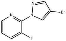 2-(4-溴-1H-吡唑-1-基)-3-氟吡啶 结构式