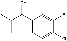 1-(4-chloro-3-fluorophenyl)-2-methylpropan-1-ol 结构式