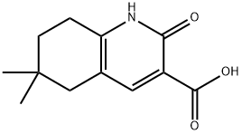 6,6-二甲基-2-氧亚基-1,2,5,6,7,8-六氢喹啉-3-羧酸 结构式
